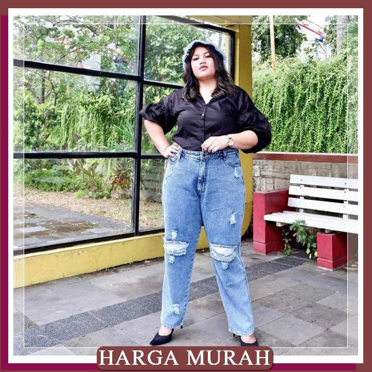 Celana Jeans 7/9 Wanita Gianna Line Freebelt - Jeans Kekinian Ter JL885 Bjd - Celana Jeans Wanita Bo