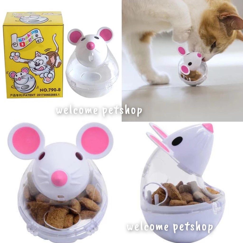 MAINAN KUCING ANJING BENTUK TIKUS SHAKING Q-NET / Pet Toy