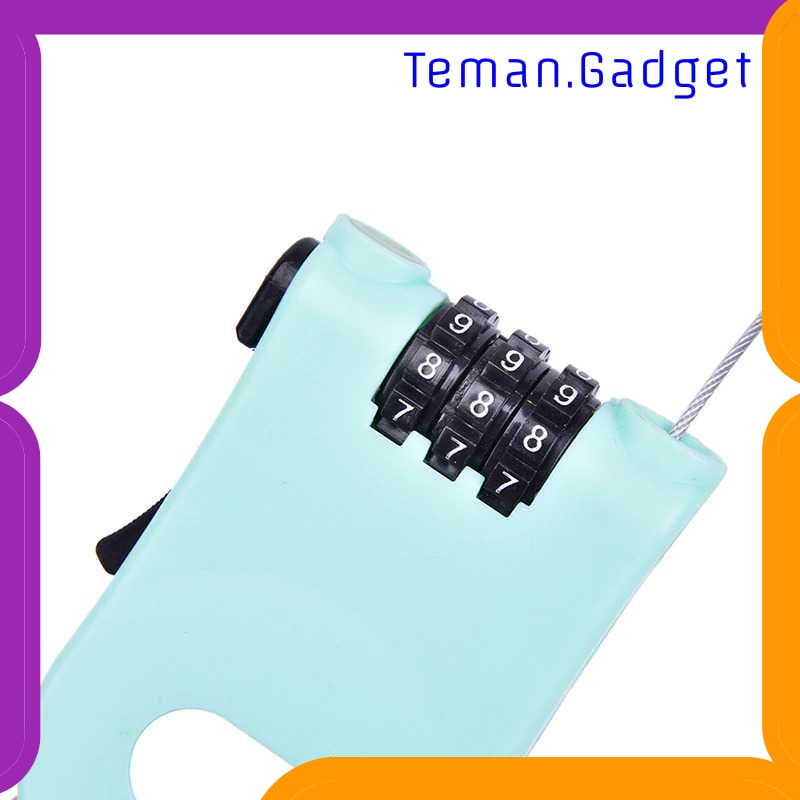 TG-IB772 F&amp;K GEMBOK KUNCI PENGAMAN SEPEDA NUMBER SECURITY LOCK 3 DIGIT NK-221