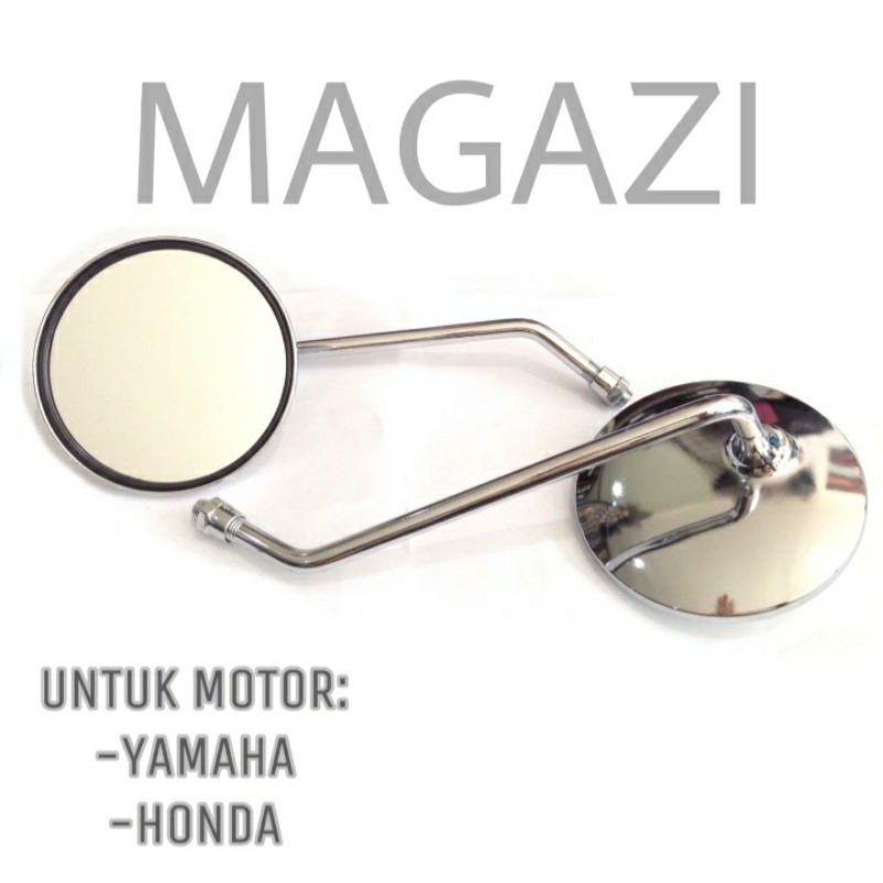 SPION PESPA TANGKAI PANJANG/HONDA/YAMAHA PNP UNIVERSAL MOTOR HONDA/YAMAHA MODEL BULAT CLASIC RETRO BULAT SPION PESPA