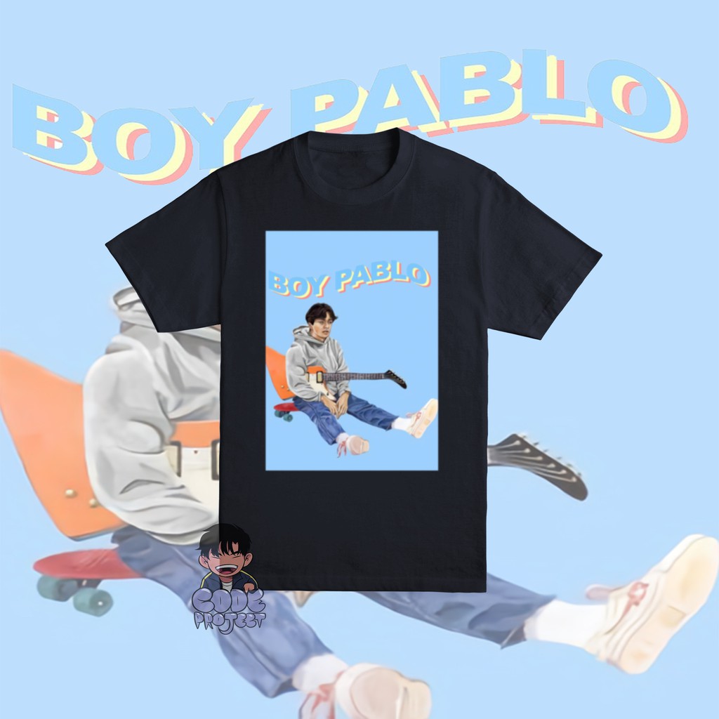 kaos boy pablo - boy pablo - kaos bahan premium nsa - kaos penyanyi boy pablo