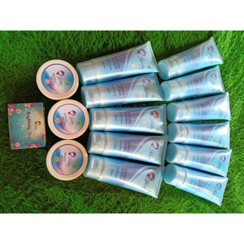 (FREE ONGKIR &amp; COD) 1 Paket Kedas Beauty (Sabun,Serum,Scrub) 100% Amanah [FREE TAS CANTIK]