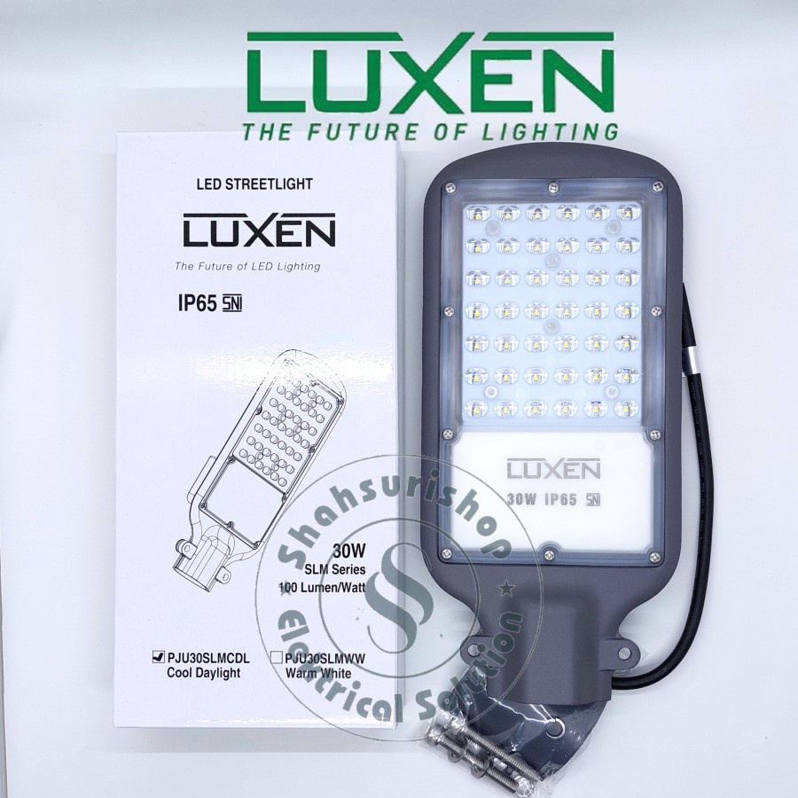 LUXEN LAMPU PJU 30W 30 WATT LED STREET LIGHT PENERANGAN JALAN SLM SMD