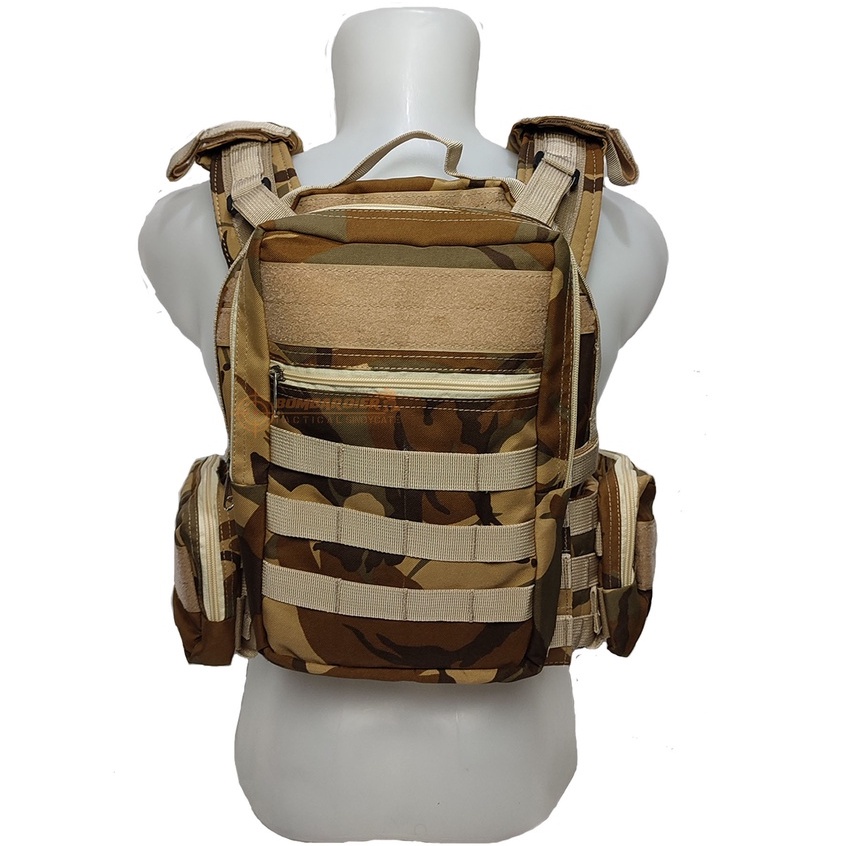 Rompi Body Vest Tactical | Body Vest Tactical | Body Vest Polisi | Rompi Pelindung Dada loreang Cream baru