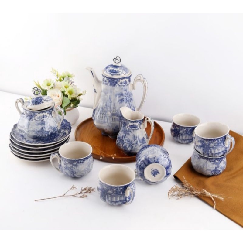 Capodimonte Tea set keramik, isi,17pcs