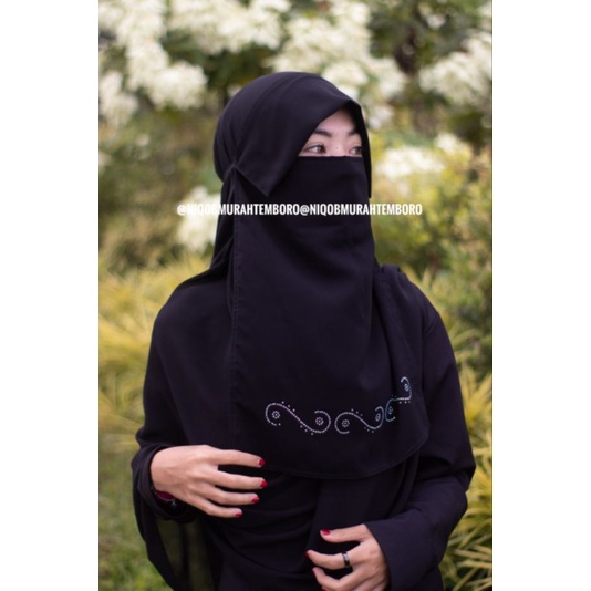 Niqob Milaya Manik Niqab Cadar kode 01