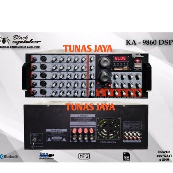 Ampli Blackspider Ka9860 Dsp Ampli Black Spider Ka-9860 Dsp Ampli Plus / ka9860 99dsp new model