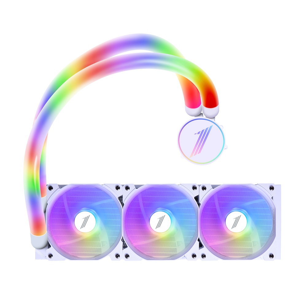 1STPLAYER MT360 White ARGB Liquid Cooler with ARGB Water-Cooled Pipes