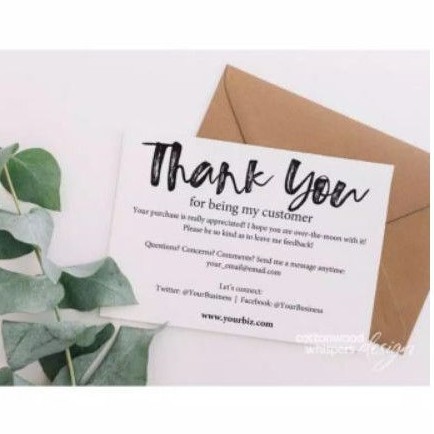 

THANK YOU CARD OLSHOP/FREE DESAIN BAHAN TEBAL