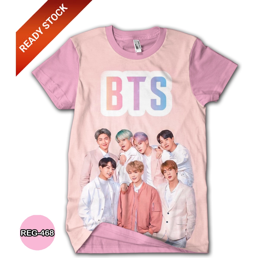 Jual Baju BTS Anak Perempuan Kaos BTS Wanita Dewasa Series #REG-468