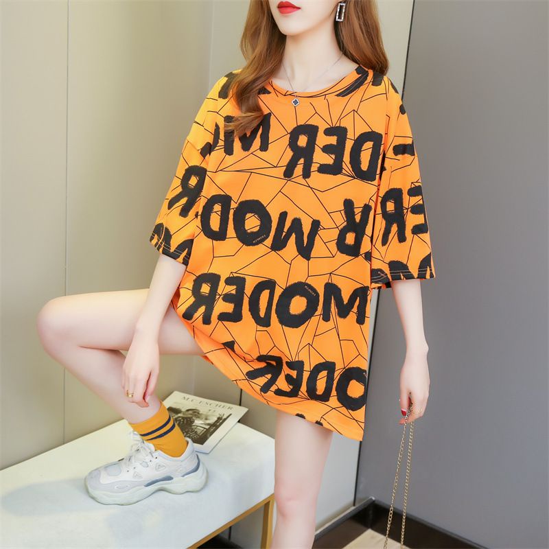 THISTLE - Oversize Tee Tshirt Wanita Model Longgar Motif Tulisan Moder