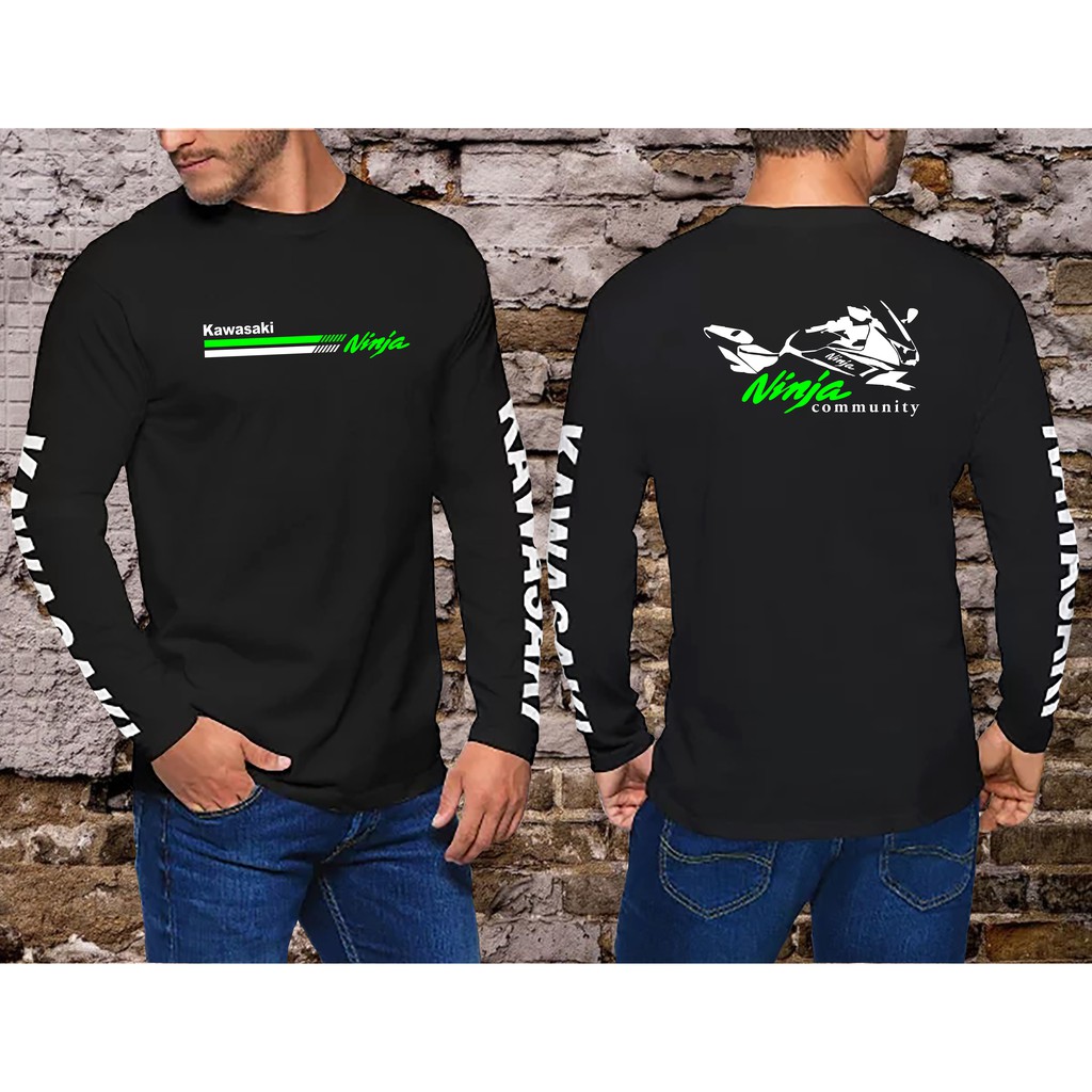 Baju Kaos Kawasaki Ninja Community Lengan Panjang