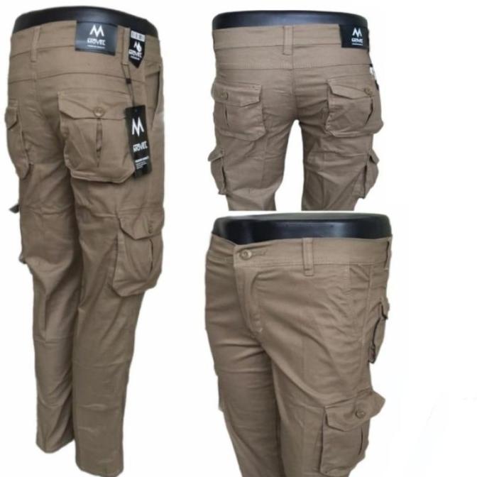 CELANA PRIA CARGO PANJANG SLIM FIT
