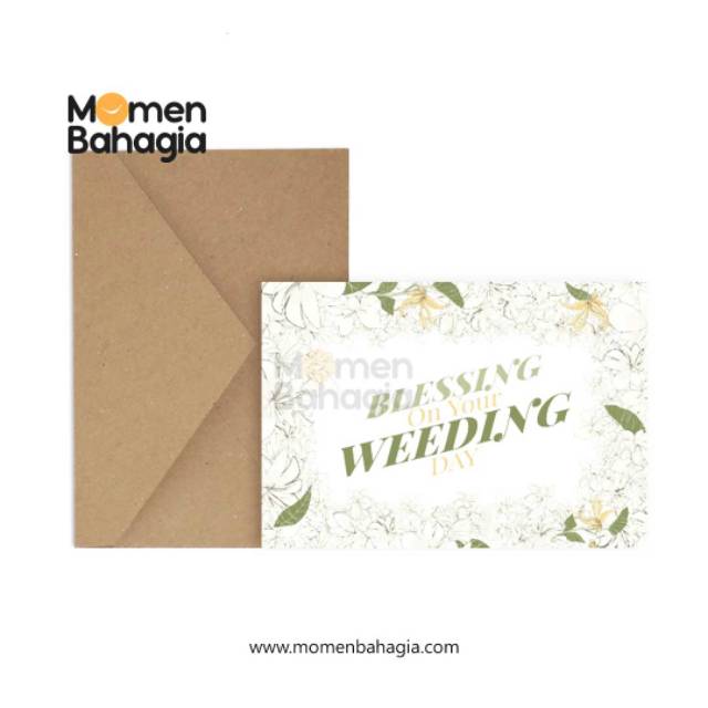 

Kartu Ucapan Nikah Murah - Wedding Greeting Card + Amplop 002