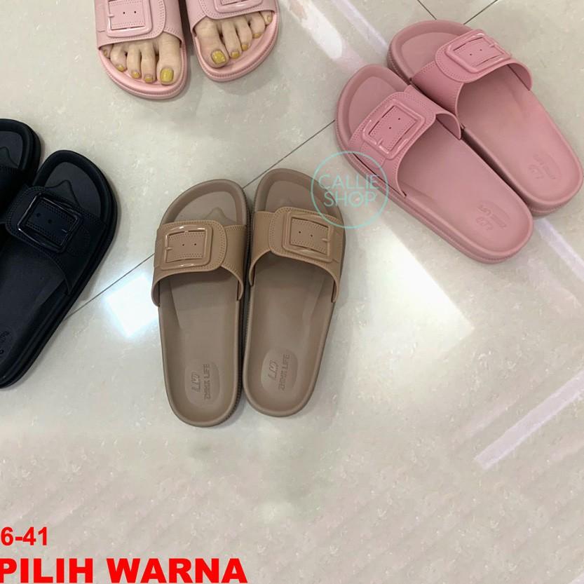 ◘ Sandal Wanita Selop Jelly Import Breslin 2022-2 BRESLMDGSP ♟