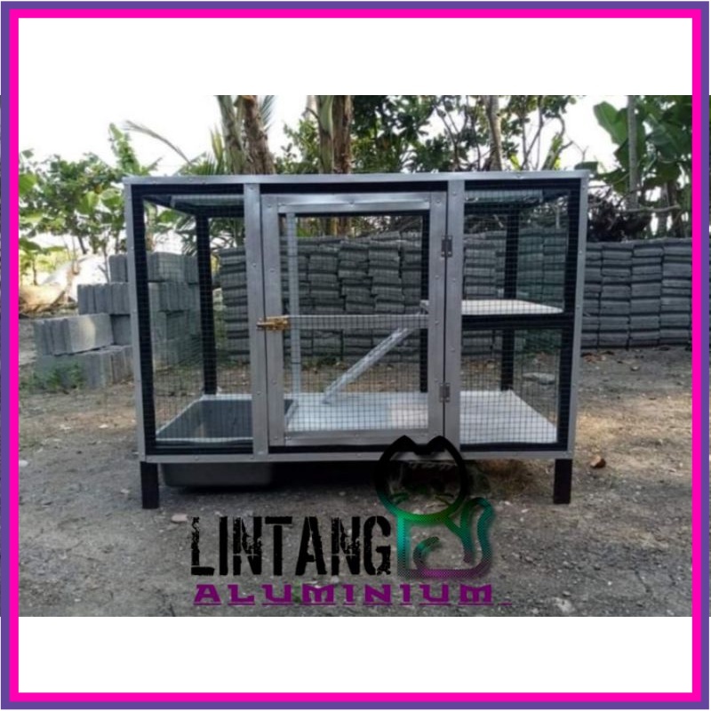 Kandang Kucing Galvalum kawat ram