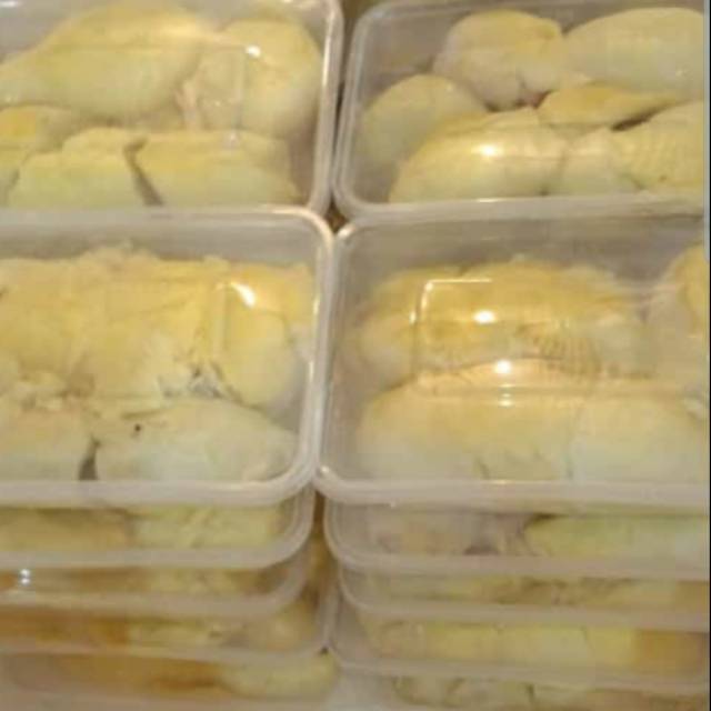 Durian kupas montong +pancake