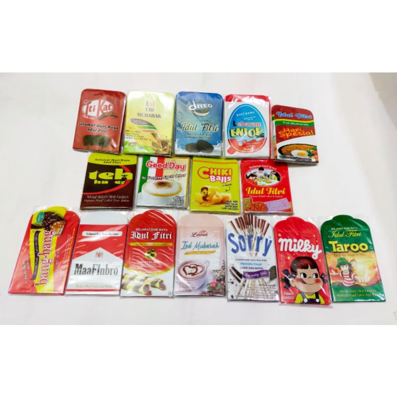 

Amplop Lebaran Snack Unik Kekinian - 1pack isi 10amplop