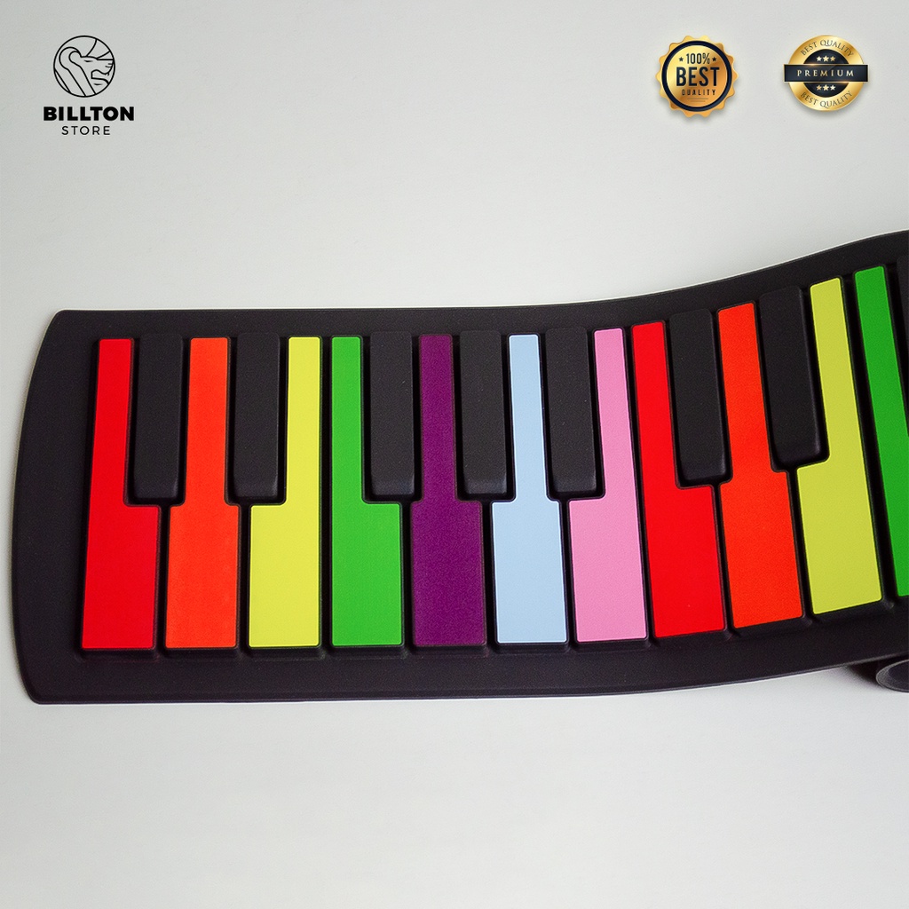 Piano Roll Portable / Piano Roll 49 Nada / Piano Sillicone Mainan Edukasi Anak Portable