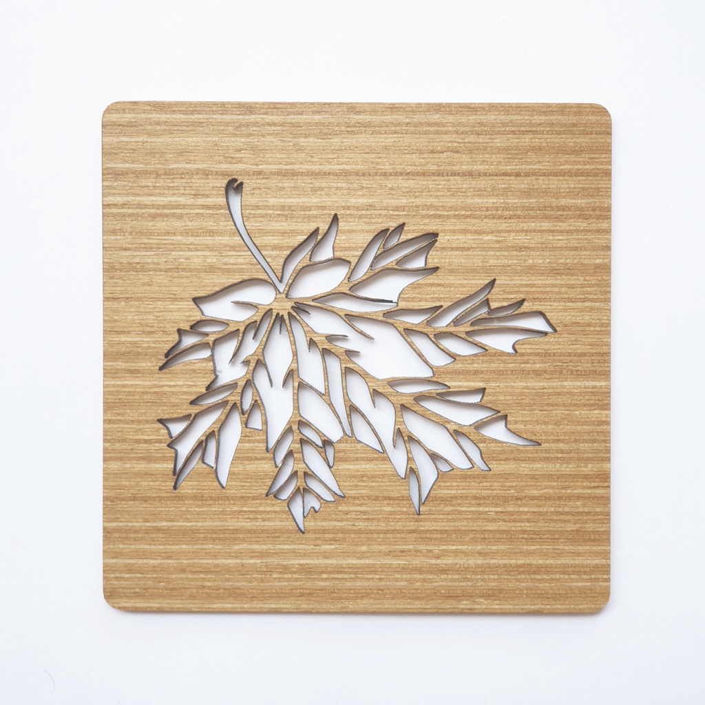 Coaster Tatakan Gelas Maple Leaf