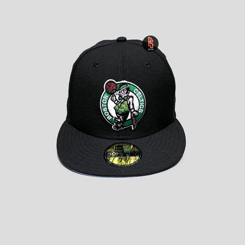 TOPI NEW ERA ORIGINAL 5950 Q2QT BOSTON CELTICS BLACK UV SKYBLUE