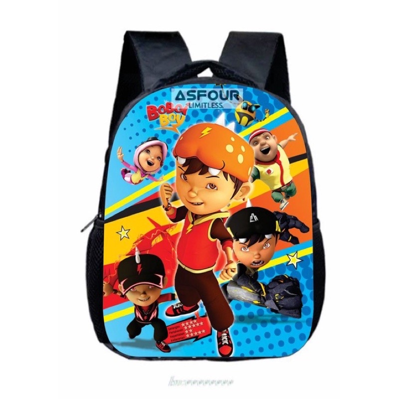 Asfour limitless - Tas Ransel Anak Karakter B0b0ib0y Tas Boboiboy Tas Ransel Sekolah Anak Laki Laki Karakter Boboiboy tas Sekolah