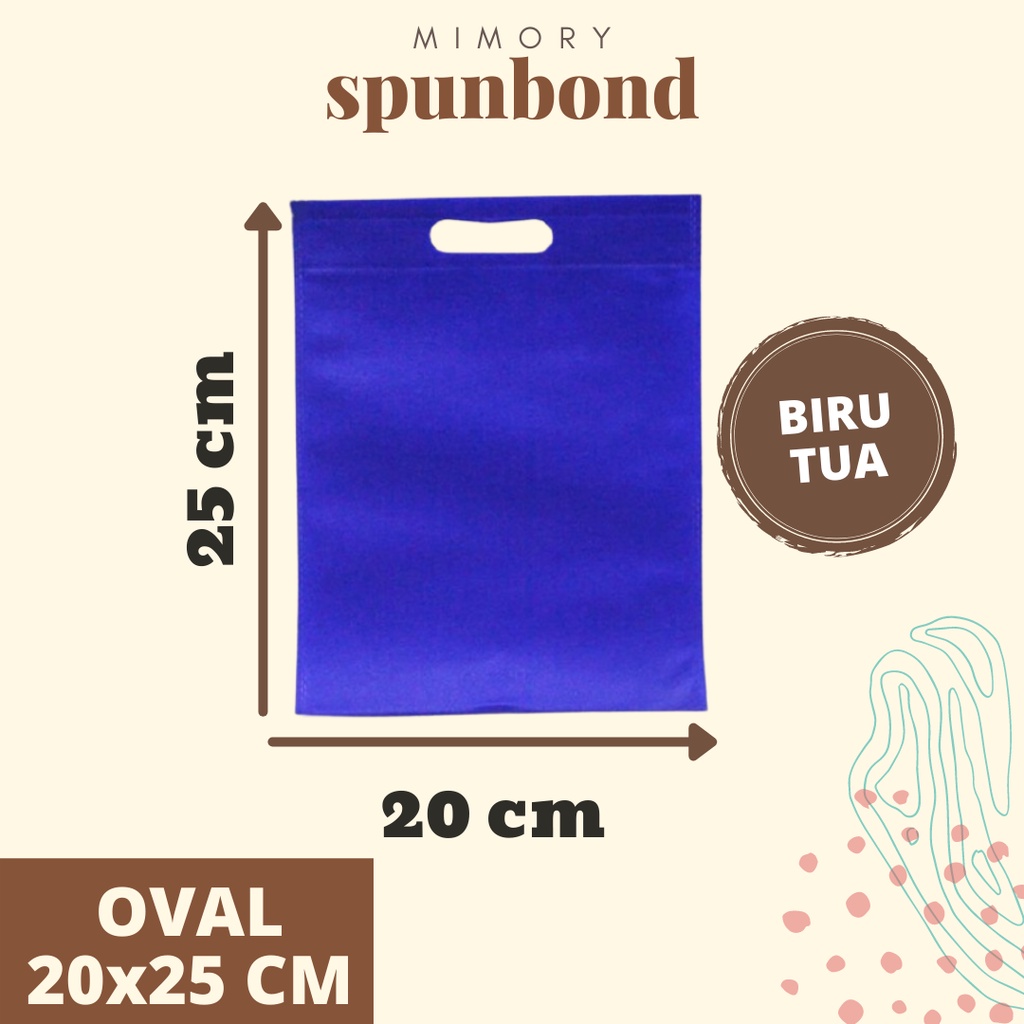 

TAS SPUNBOND 20x25 CM -BIRU TUA- /GOODIE BAG /TAS ULTAH/CUSTOM SABLON LOGO