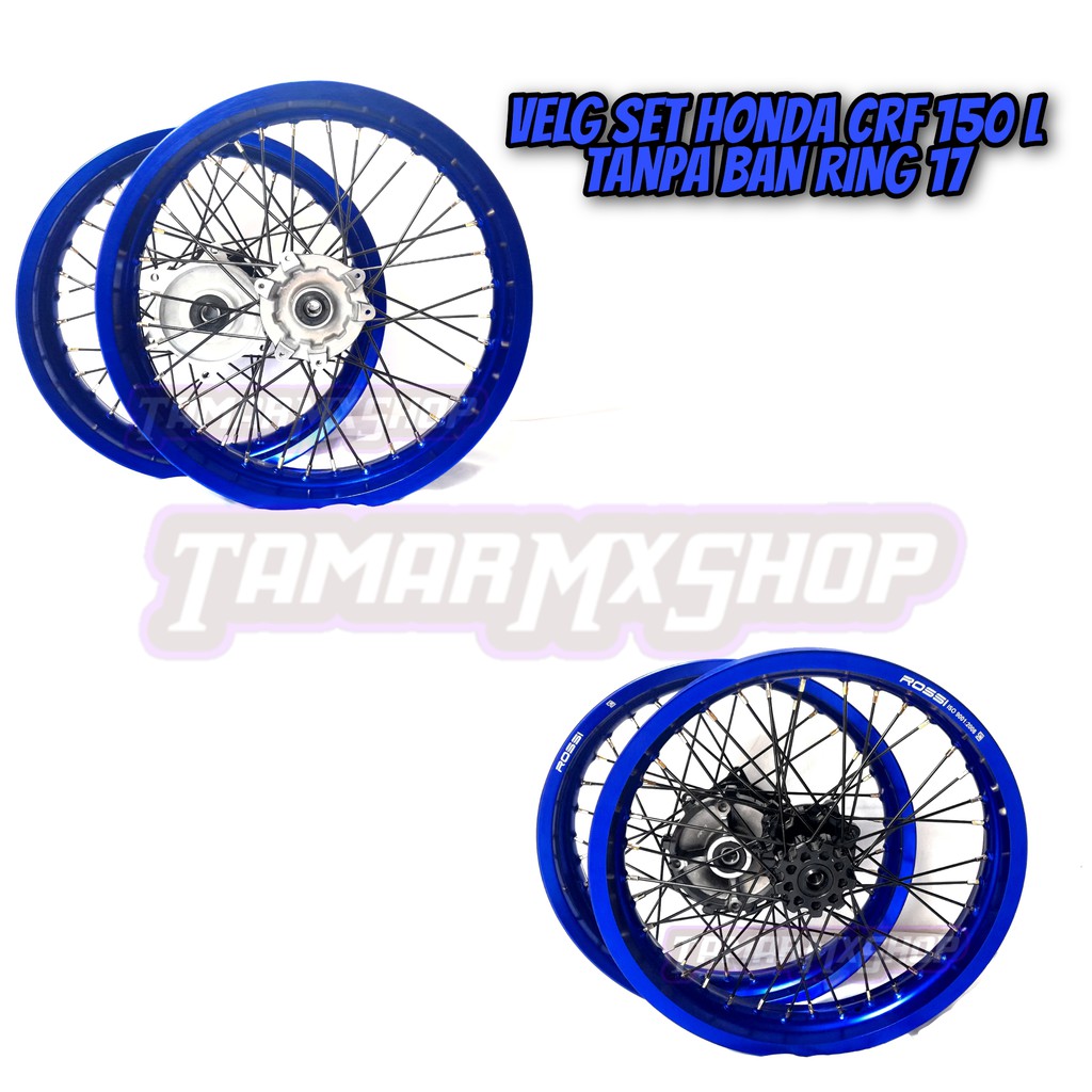 Velg Set Honda CRF 150 L Warna Biru Ring 17" PNP