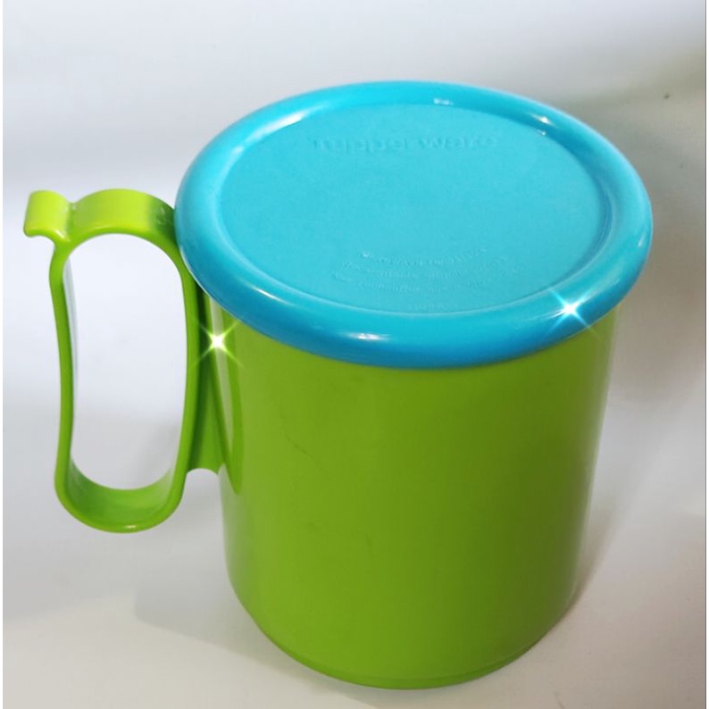 Preloved Blossom plate piring makan hijau 1pc Tupperware ori