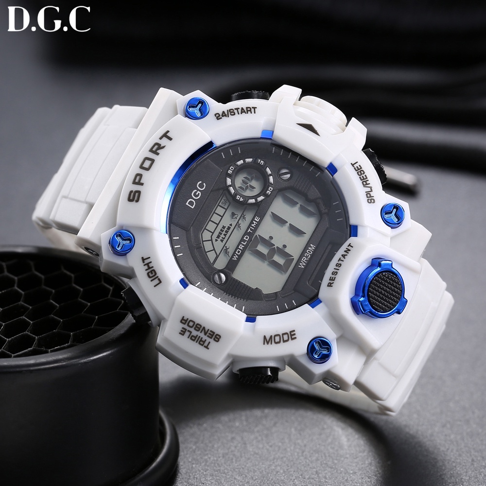 JAM TANGAN PRIA FASHION CASUAL SPORTS DIGITAL LED QUARTZ MEN WOMEN DIGITAL WATCH D.G.C M155