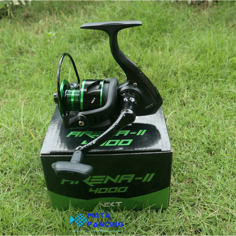 Reel pancing next arena II ukuran 1000 2000 4000 6000 aluminium spool dan putaran halus reel pancing laut dan air tawar