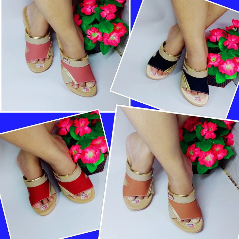  sandal  wedges  wanita murah  sendal kickers selop slop cewek 