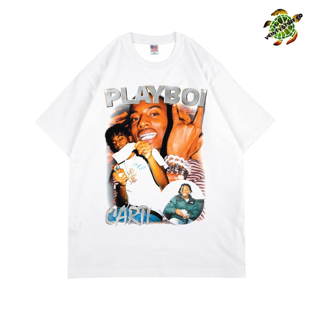 BAJU/T-SHIRT RAP TEE PLAYBOI CARTI GREY SERIES VINTAGE BOOTLEG - PREMIUM COTTON