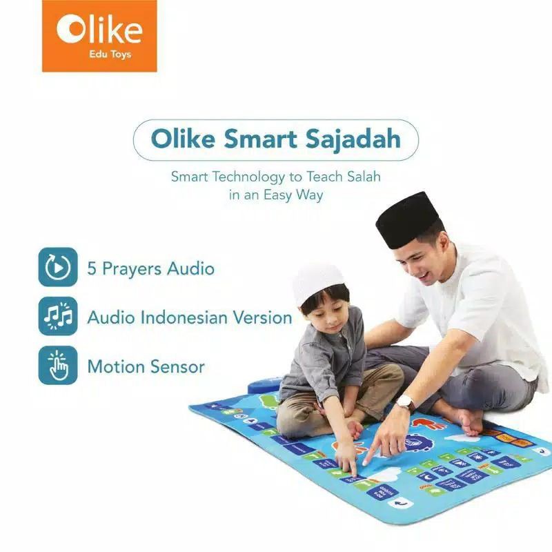 OLIKE SMART SAJADAH 2 &amp; 1 KIDS / SAJADAH ANAK PINTAR