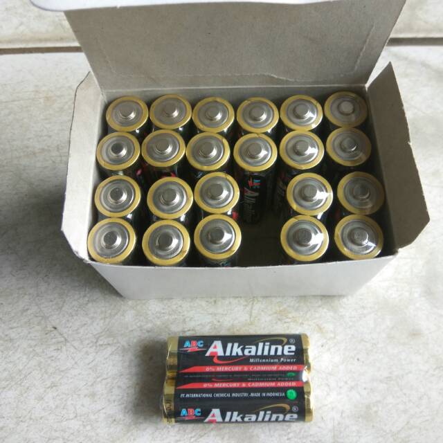 ABC ALKALINE A2 isi 24 Batre Baterai 1 kotak isi 24 butir