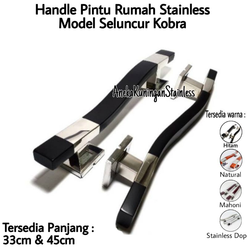 handle pintu rumah panjang 45cm tarikan gagang pintu rumah stainless handel hendel pintu rumah minimalis model seluncur