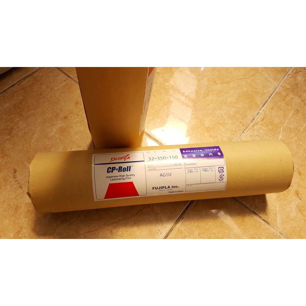 Plastik Laminating Roll Glossy Fuji 330 x 150 x 32 Label Merah