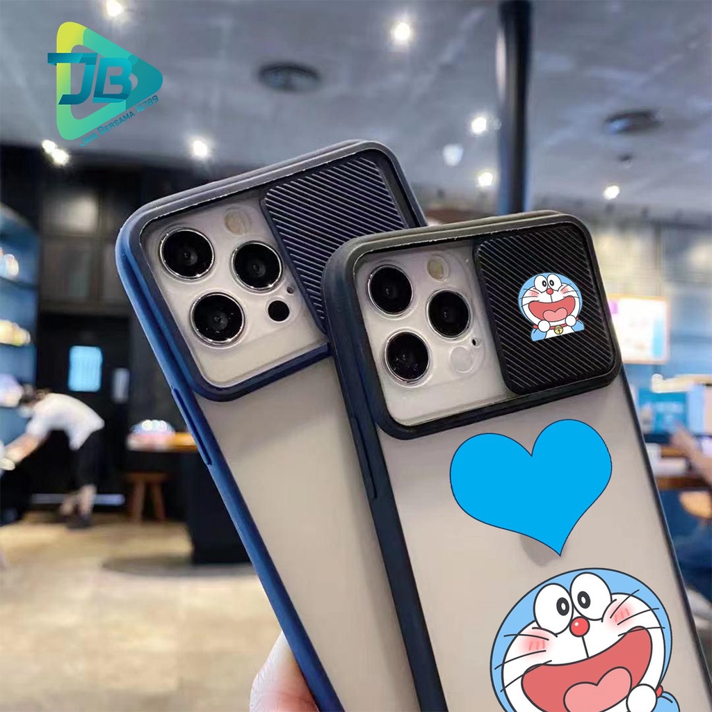 SOFTCASE SLINGCASE SLIDE PELINDUNG KAMERA DORAEMON SAMSUNG OPPO VIVO REALME IPHONE XIAOMI ALL TYPE JB5159