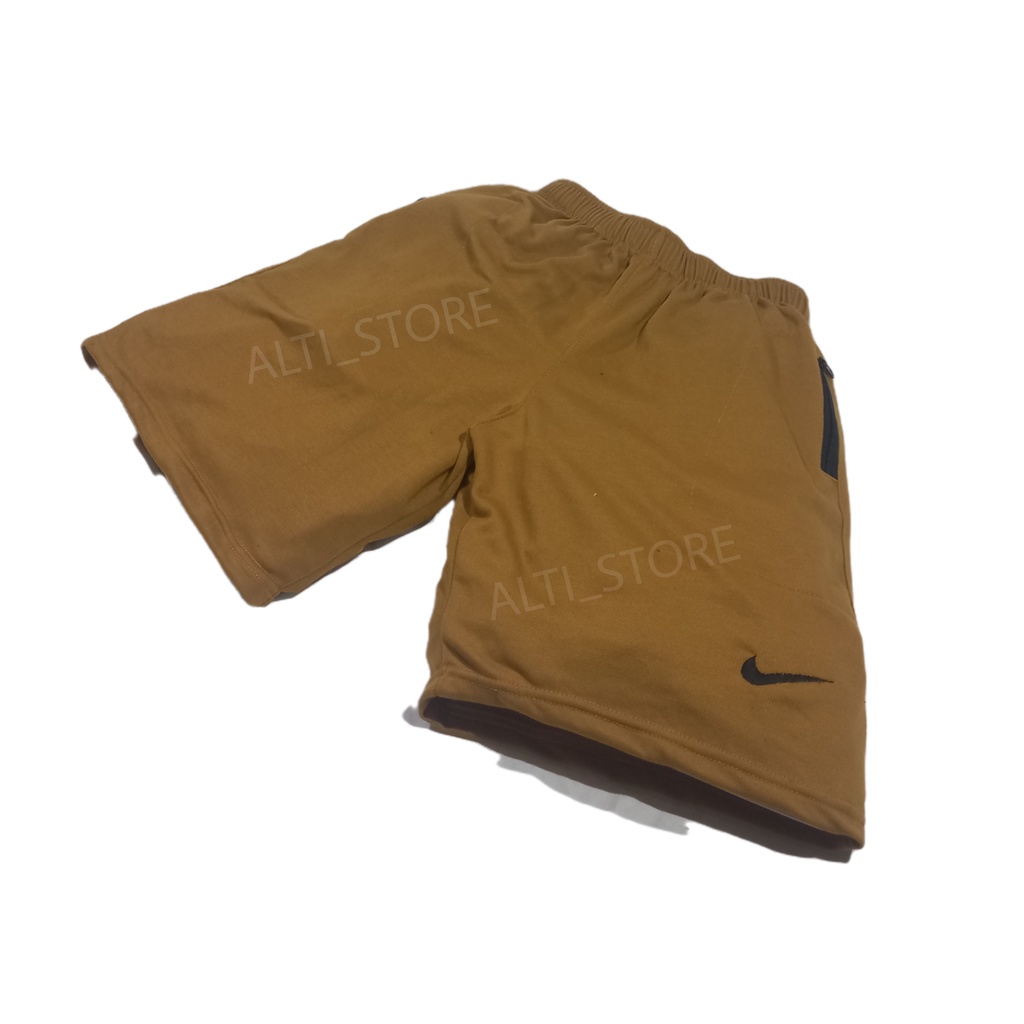 Celana pendek pria dewasa kolor boxer tersedia size jumbo dan standar dan juga kecil-Mustard XL fit XXL