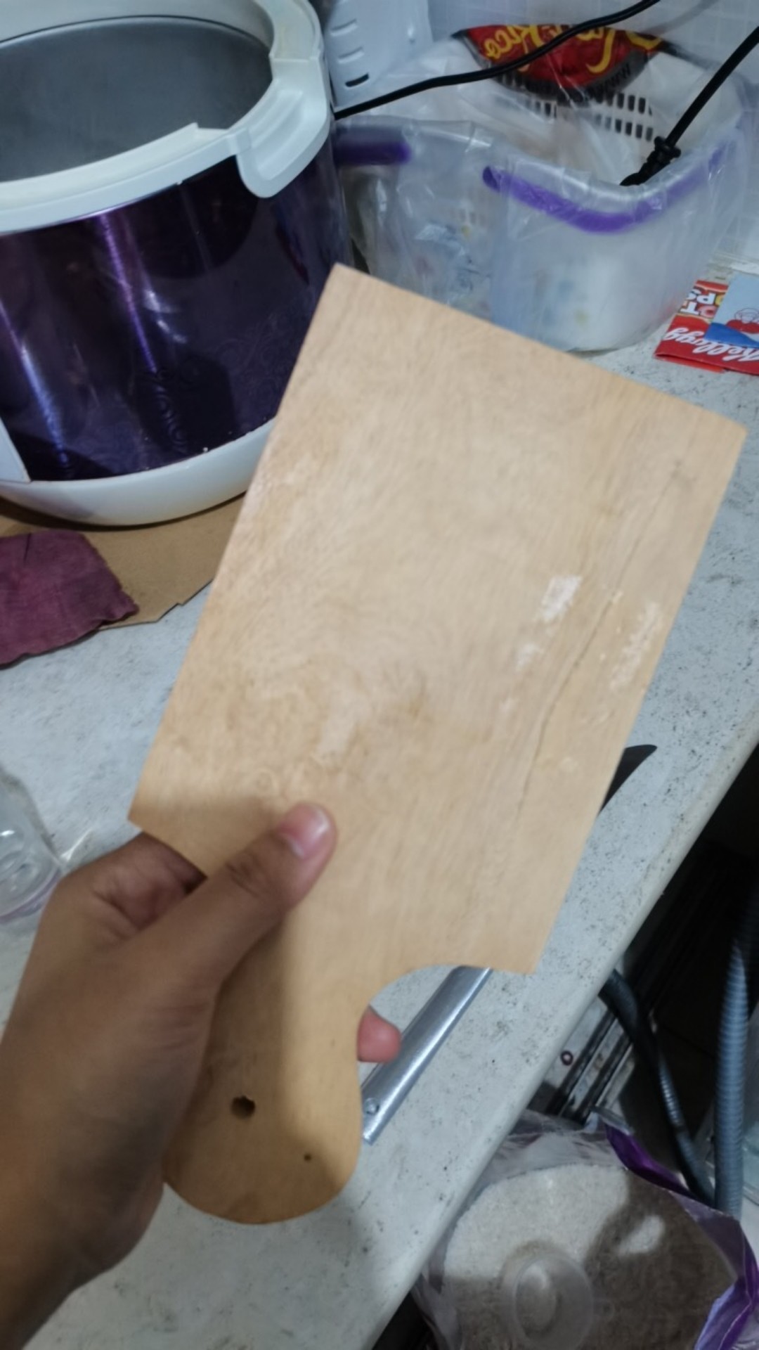 Paket Pisau Stainlees Steel Lebih Awet Tajam + Talenan 12 X 23