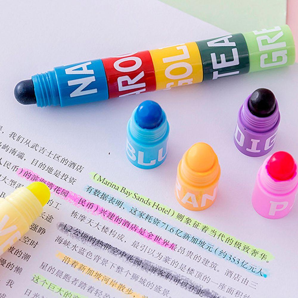 Mxbeauty Stabilo Spidol Lucu Jelly Graffiti Perlengkapan Kantor Sekolah Jahitan Crayon Lukisan Bolpen