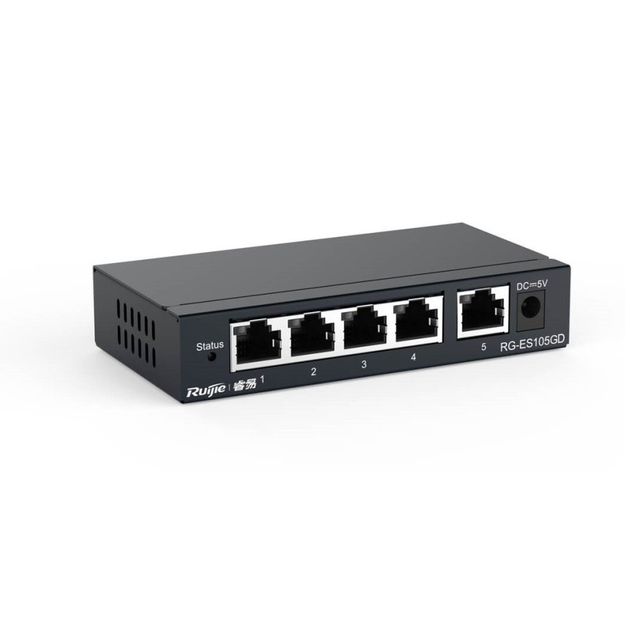 RUIJIE RG-ES105GD 5 Port Gigabit Unmanaged Metal Switch