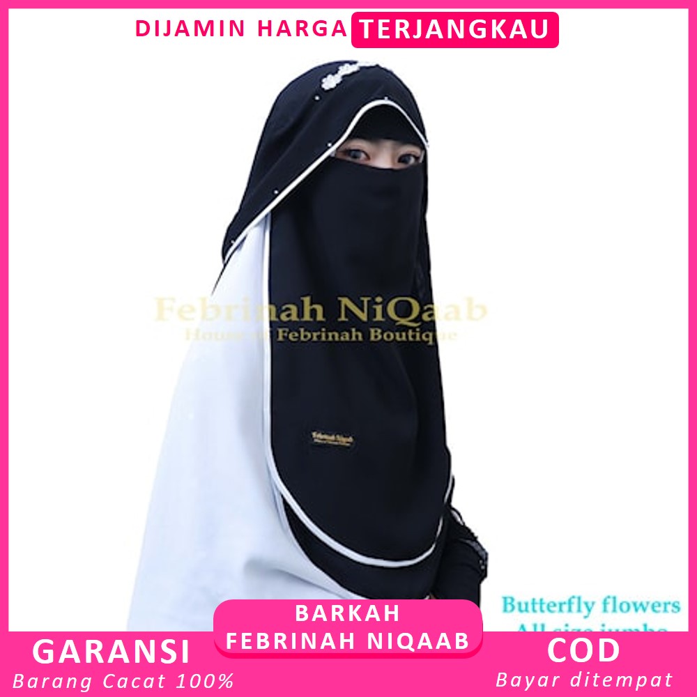 Cadar Niqab Hijab Niqob Jilbab Nikab Nikob Niqop Khimar Muslim Saudia Arab Cadar Yaman Yemen Butterf