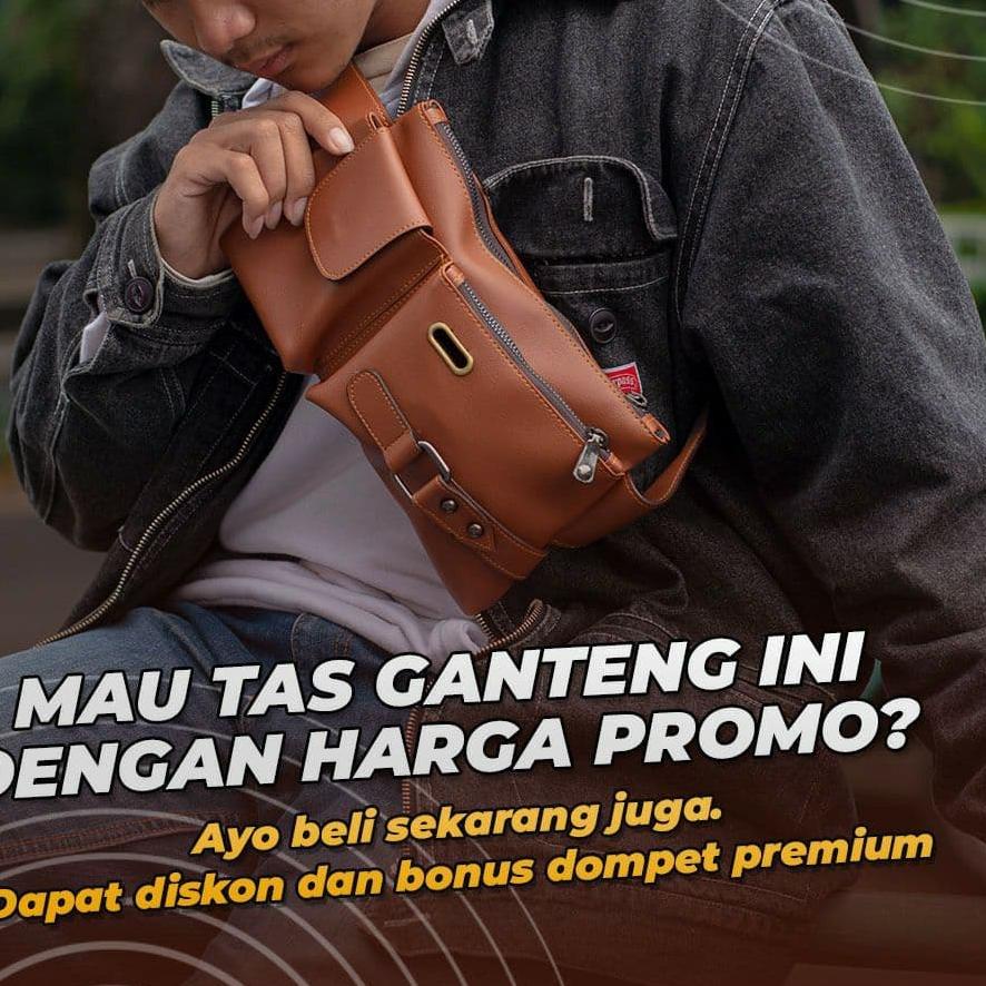 Akhir Bulan✔️Gratis Dompet Keren Tas Tali Pinggang  Bahu Dada Samping Tas Slempang Selempang Waistba