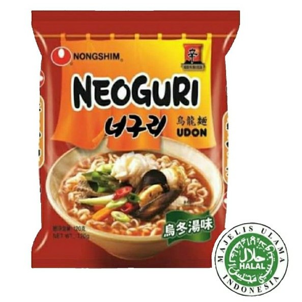 

impor-mie- logo halal nongshim neoguri udon - neo guri mie instan spicy korea -mie-impor.