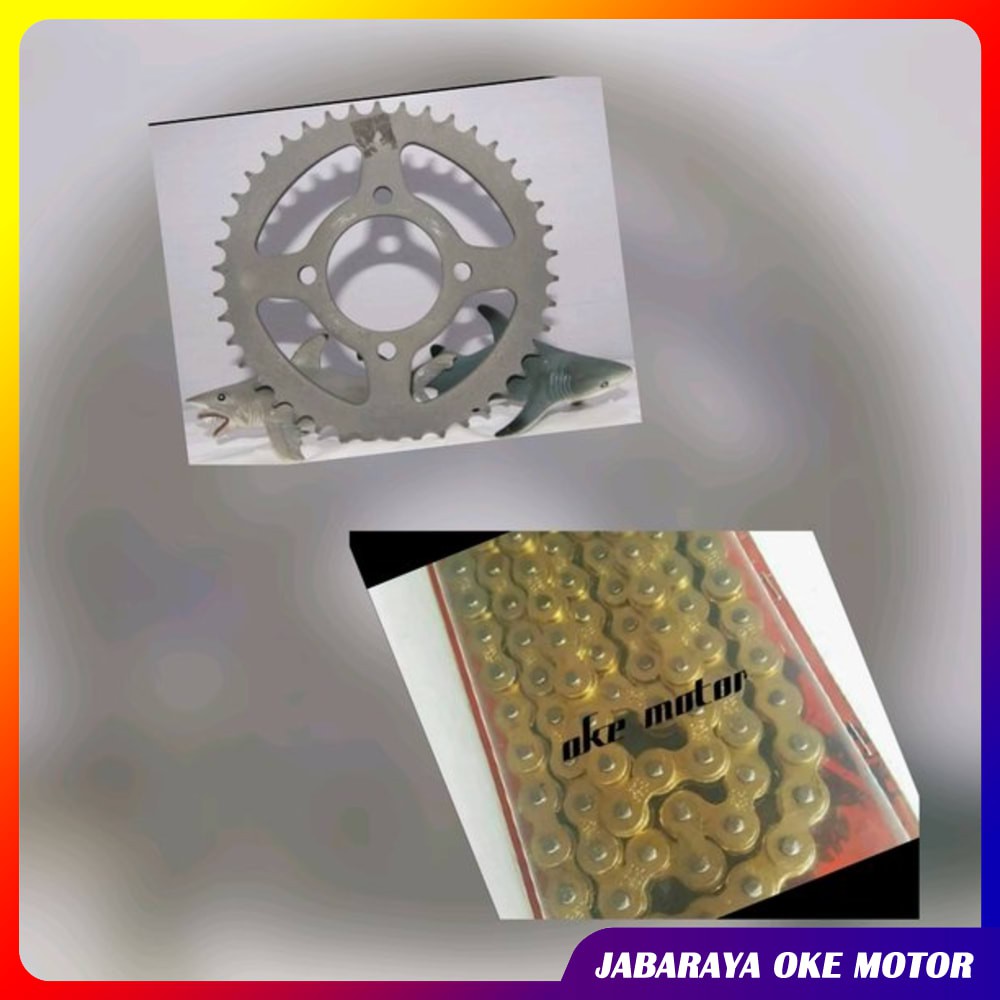 GEAR SET GIR PAKET DEPAN DAN BELAKANG SUZUKI THUNDER 428 55T 14T