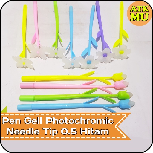 

Pulpen Gell Photochromic Berubah Warna Terkena Matahari Needle Tip 0.5 Hitam