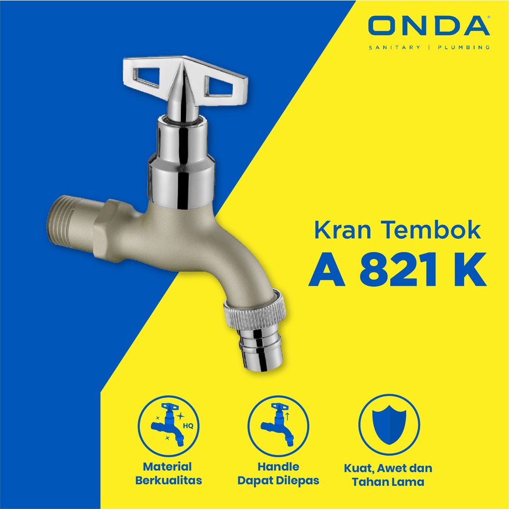 ONDA A 821 K Kran Tembok Keran Taman Garden Tap 1/2&quot;