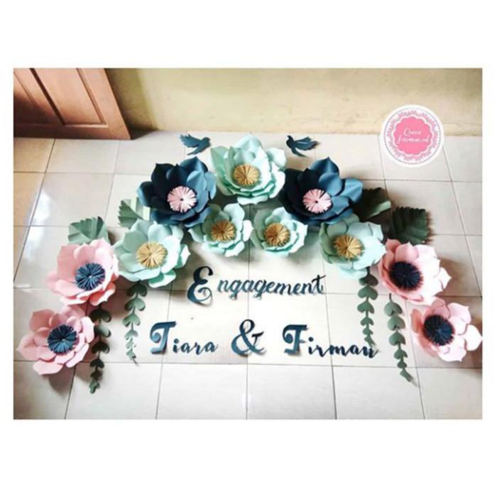Paper Flower Dekorasi Bunga Kertas Tunangan Lamaran