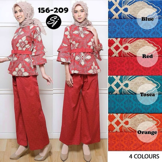 SET KULOT BATIK KODE 156-209/setelan/set batik/setelan batik/setelan kulot/setelan wanita/set batik